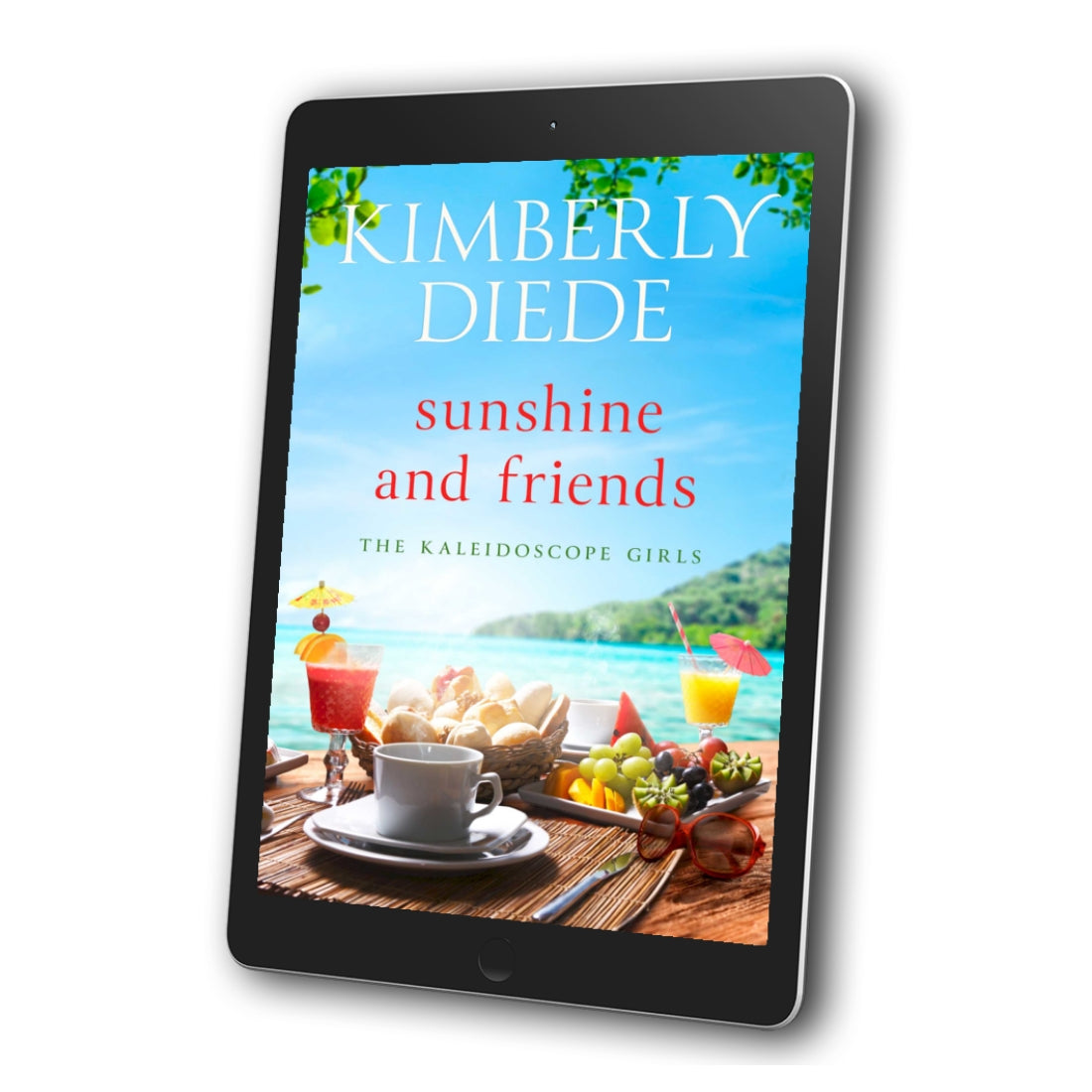 Sunshine an Friends EBOOK cover on tablet